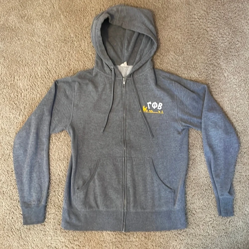 Small Gamma Phi Beta Zip-Up Hoodie - Picture 1 of 6